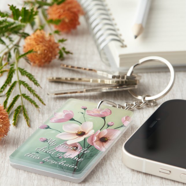 Porte-clefs My Favorite Child Got Me This Keychain (Devant droit)