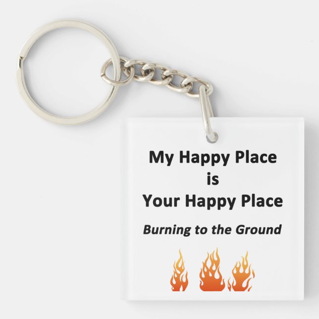 Porte-clefs My Happy Place (Devant)
