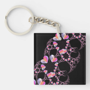 Porte-clefs Mystère Coeur fractal