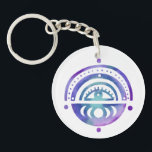 Porte-clefs Mystical Eye Magique Elegant Boho Aquarelle<br><div class="desc">Ajoutez votre propre texte pour customiser cette conception. Visitez ma boutique pour plus de designs amusants ou contactez-moi pour un travail sur mesure ! MERCI! Et s'il vous plaît,  marquez-moi aussi sur instagram à @shoshannahscribbles ! Merci ! :)</div>