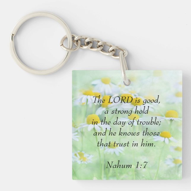 Porte-clefs Nahum 1:7 (Devant)