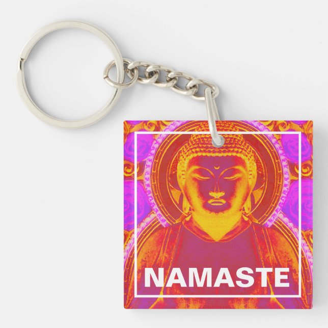 Porte-clefs Namaste Bouddha (Devant)
