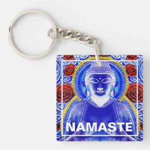 Porte-clefs Namaste Bouddha