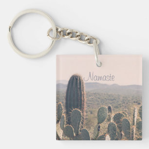 Porte-clefs Namaste - porte - clé acrylique des cactus de