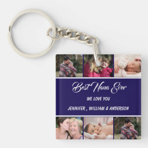 Porte-clefs Nana Ever Grandchildren Photo Collation Names