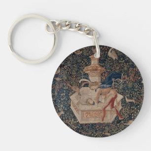 Porte-clefs Narcisse au Puits, Tapisserie Médiévale