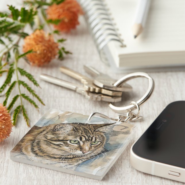 Porte-clefs Nari- Une étude de mon chat (Devant Droit)