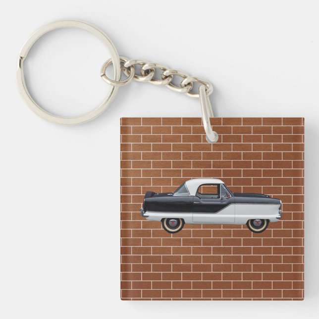 Porte-clefs Nash noir et blanc Metropolitan (Devant)