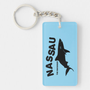 Porte-clefs Nassau - Les Bahamas Shark Diving T-Shirt