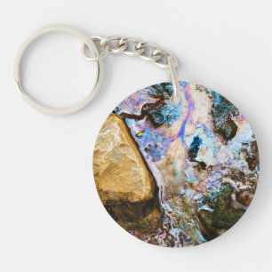 Porte-clefs nature abstraite eau calme