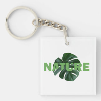 Porte-clefs Nature Love Dark Green Monstera Porte - clés feuil
