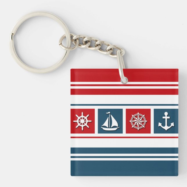 Porte-clefs Nautical design (Devant)
