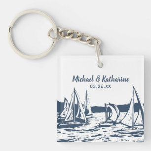 Porte-clefs Nautical Sailboat Porte - clé Mariage Favoriser