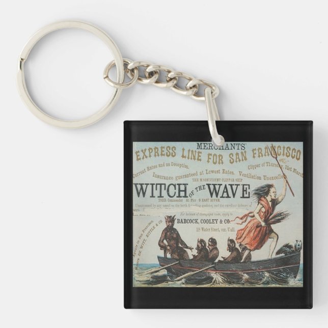 Porte-clefs Navire à voile clipper Witch of the wave (Devant)
