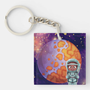 Porte-clefs Né des étoiles, astronaute