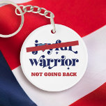 Porte-clefs Ne pas revenir Guerrier Type USA Drapeau Coeur Bla<br><div class="desc">Plus de "Joyful Warrior". Ne retourne pas. Pas mon président. Prenez position et soutenez la démocratie et vos compatriotes avec ce porte - clé acrylique graphique et patriotique. La typographie de calligraphie bleu marine, un bar rouge "non" et un coeur rustique du drapeau américain en bois recouvrent un arrière -...</div>