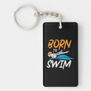 Porte-clefs Né Pour Nager