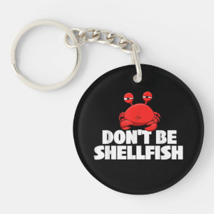 Porte-clefs Ne soyez pas Coquillages Crustacés Crabe Amoureux