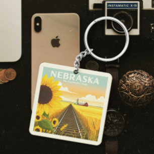 Porte-clefs Nebraska vintage