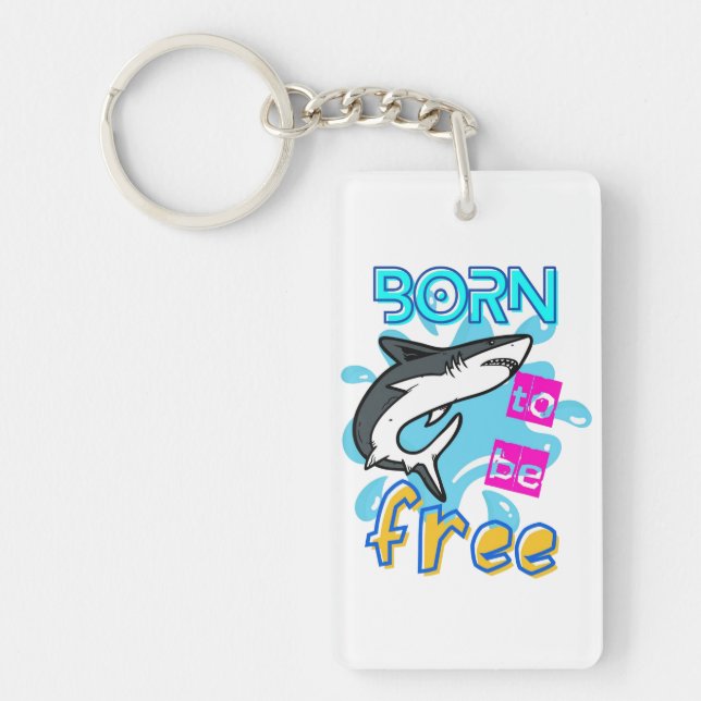 PORTE-CLEFS NÉE POUR ÊTRE LIBRE (Devant)