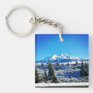 Porte-clefs Neige d'hiver à Mount Shasta, CA
