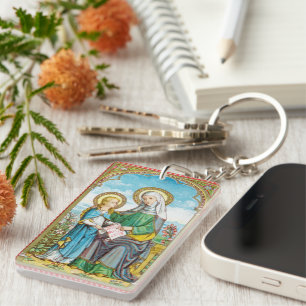 Porte-clefs NéoGothique Ste Anne et la jeune Marie (SAU 29)