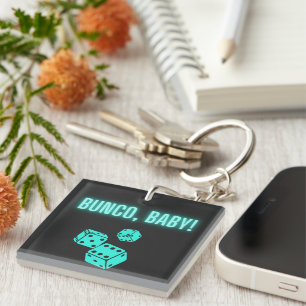 Porte-clefs Neon Aqua Bunco Baby
