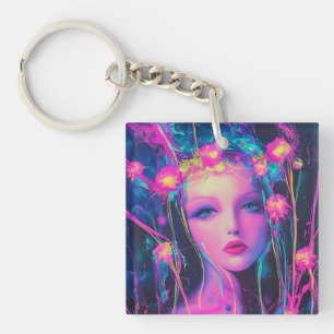 Porte-clefs Neon, déesse Alien