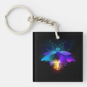 Porte-clefs Neon Firefly sur noir