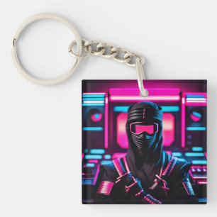 Porte-clefs néon ninja