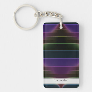 Porte-clefs Neon Rainbow Stripes