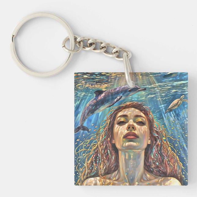 Porte-clefs "Nerena" Sous les eaux calmes (Devant)