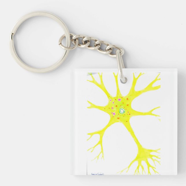 Porte-clefs neurone jaune (Devant)