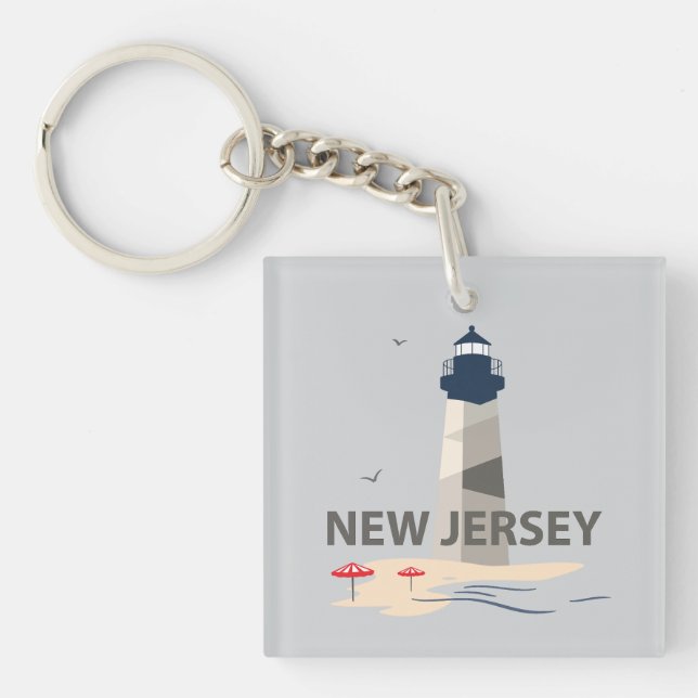 Porte-clefs New Jersey, États-Unis d'Amérique (Devant)