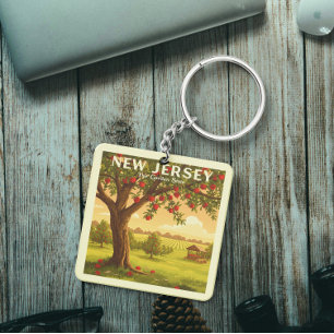 Porte-clefs New Jersey vintage