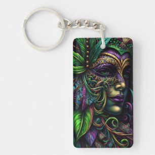 Porte-clefs New Orleans Mardi Gras Art Abstrait