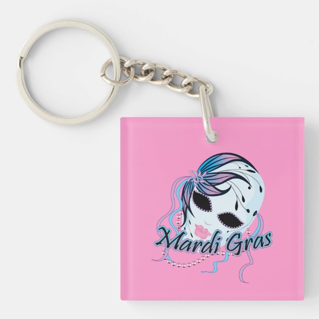 Porte-clefs New Orleans Mardi Gras Mask (Devant)