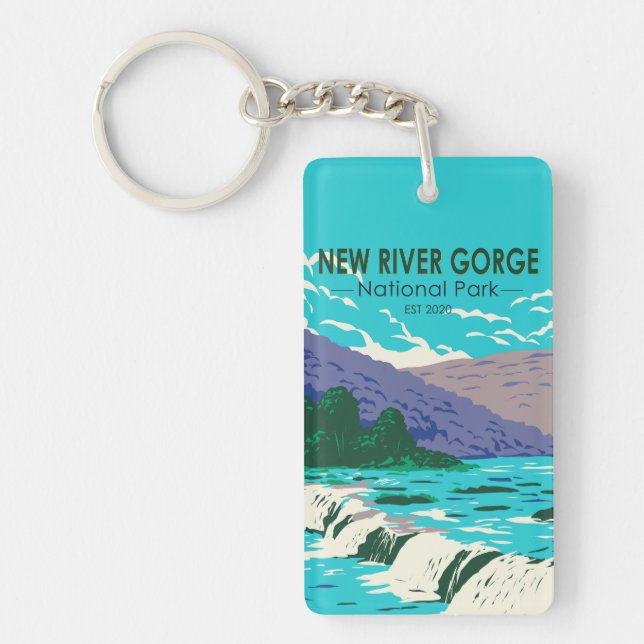 Porte-clefs New River Gorge National Park Virginie-Occidentale (Devant)