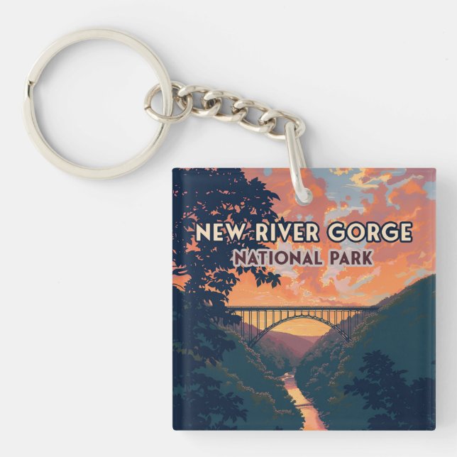 Porte-clefs New River Gorge National Park West Virginia Bridge (Devant)