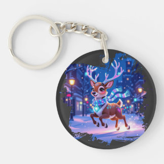 Porte-clefs New Year's deer