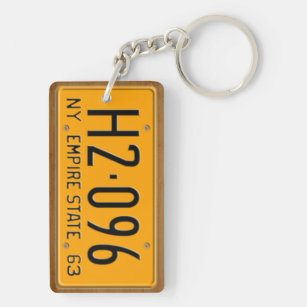 Porte-clefs New York 1963 porte - clés vintages de plaque
