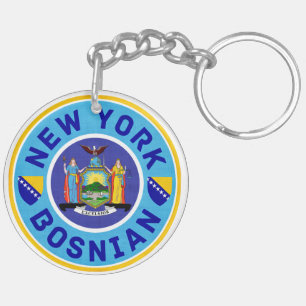 Porte-clefs New York Bosniaque Américain