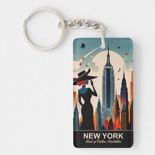 Porte-clefs New York : Terre de possibilités infinies (Devant)