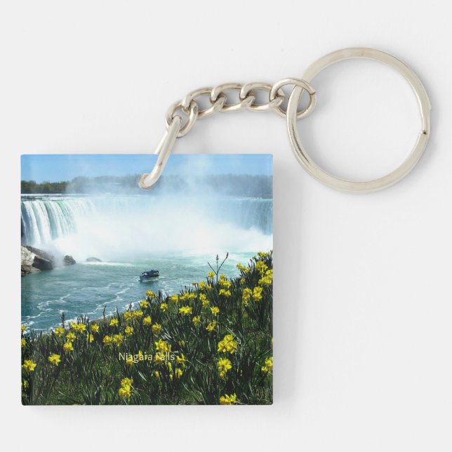 Porte-clefs Niagara Falls, photo Pittoresque, (Dos)