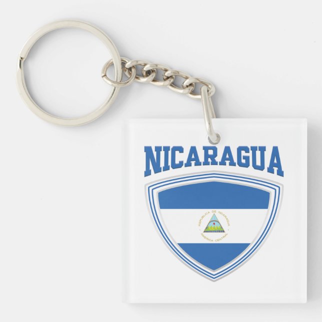 Porte-clefs Nicaragua - Bouclier (Devant)