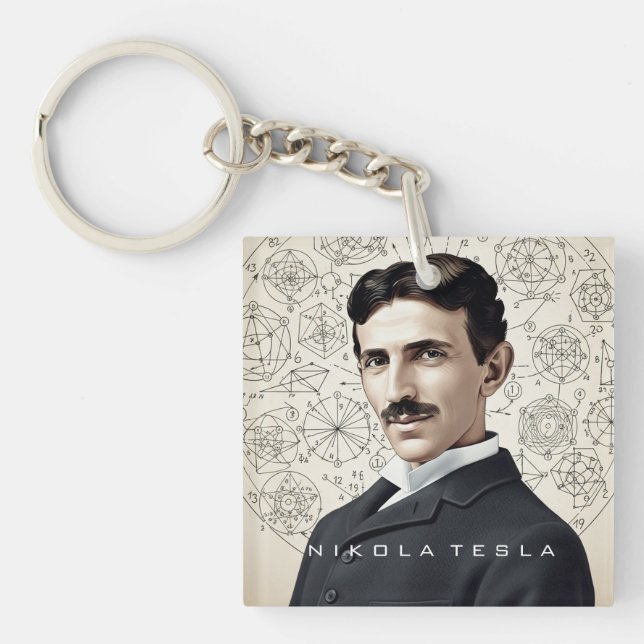 Porte-clefs Nikola Tesla - 369 Clé pour l'Univers (Devant)