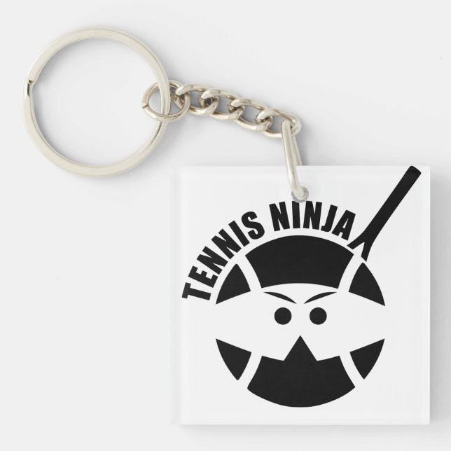 Porte-clefs Ninja de tennis cool ! (Devant)