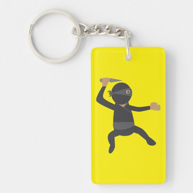 Porte-clefs Ninja Drôle (Devant)