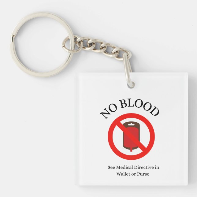 Porte-clefs "No blood" keychains (Devant)