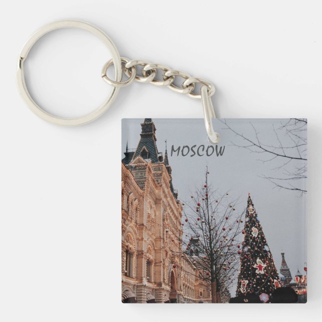 Porte-clefs Noël à Moscou (Devant)